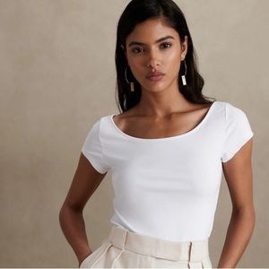 BR Refined Scoop-Neck T-Shirt